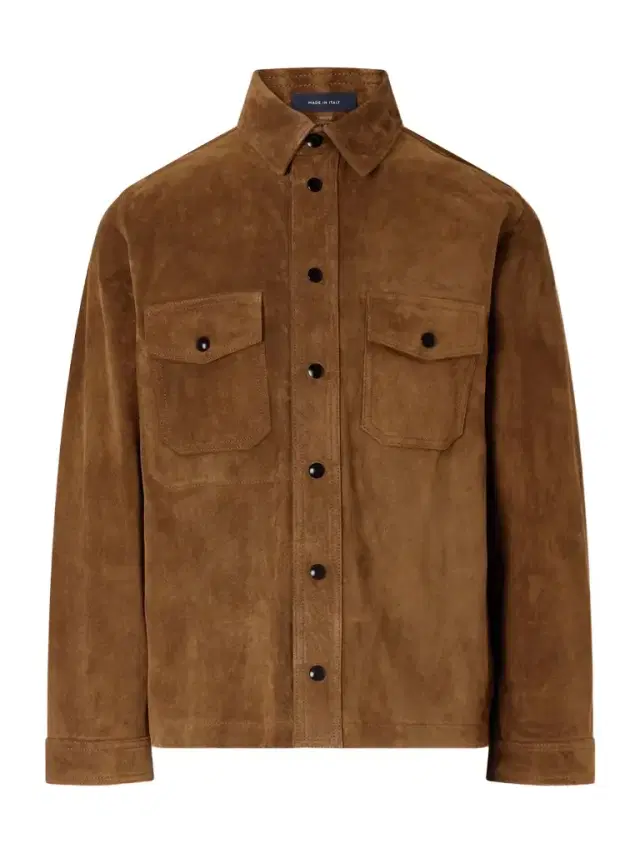 Suede Overshirt - Men Suede Overshirt - Men