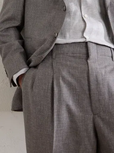 Brunello Cucinelli Straight-Leg Pleated Wool Suit Trousers - Men | Thumbnail 5 Brunello Cucinelli Straight-Leg Pleated Wool Suit Trousers - Men | Thumbnail 5