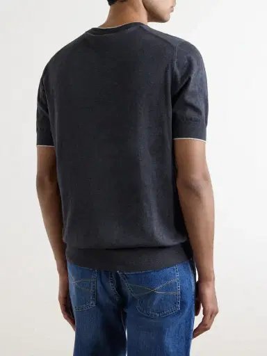 Brunello Cucinelli Cotton T-Shirt - Men | Thumbnail 4 Brunello Cucinelli Cotton T-Shirt - Men | Thumbnail 4