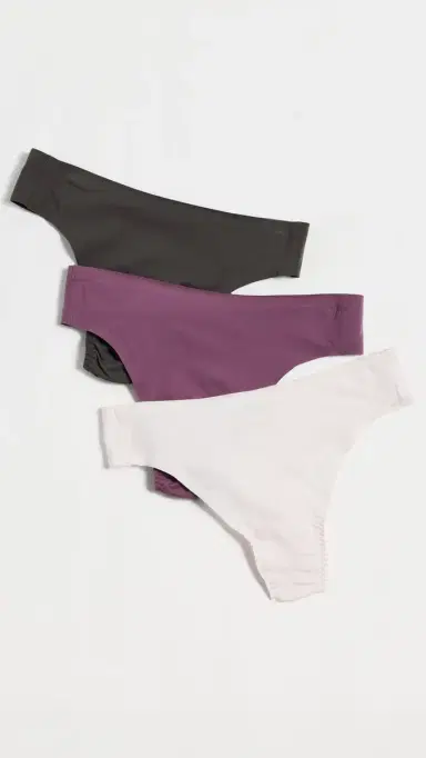 Spanx SPANXsmooth Fit-To-You Thongs 3 Pack Pn/Rs Bd/Dk Ca One Size | Thumbnail 2 Spanx SPANXsmooth Fit-To-You Thongs 3 Pack Pn/Rs Bd/Dk Ca One Size | Thumbnail 2