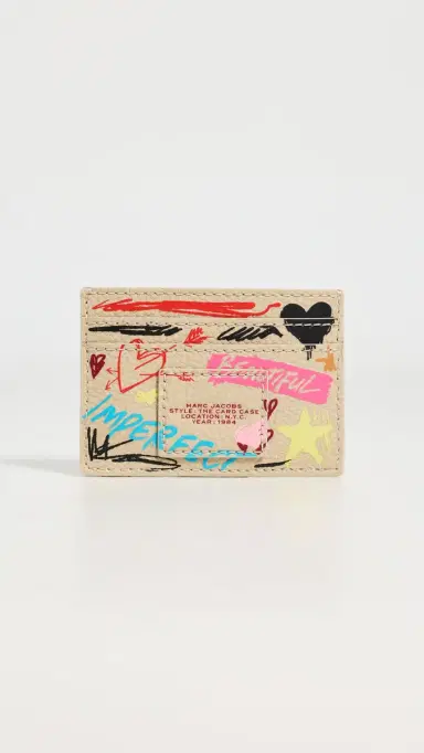 Marc Jacobs The Card Case Beige Multi One Size | Thumbnail 3 Marc Jacobs The Card Case Beige Multi One Size | Thumbnail 3