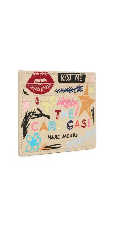 Marc Jacobs The Card Case Beige Multi One Size | Thumbnail 1 Marc Jacobs The Card Case Beige Multi One Size | Thumbnail 1