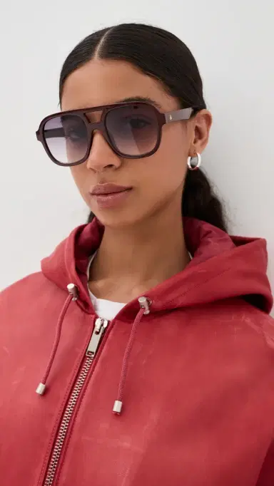 AIRE Whirlpool Sunglasses Burgundy One Size | Thumbnail 3 AIRE Whirlpool Sunglasses Burgundy One Size | Thumbnail 3