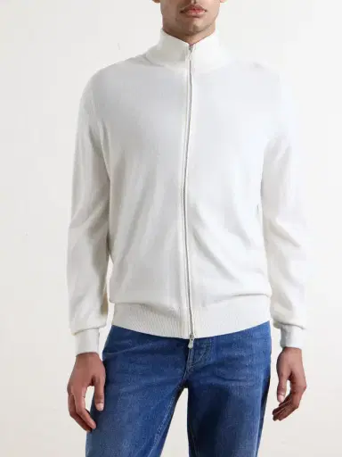 Brunello Cucinelli Cashmere Zip-Up Sweater - Men | Thumbnail 3 Brunello Cucinelli Cashmere Zip-Up Sweater - Men | Thumbnail 3