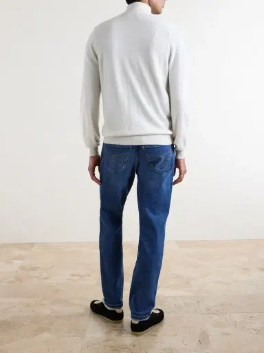 Brunello Cucinelli Cashmere Zip-Up Sweater - Men | Thumbnail 4 Brunello Cucinelli Cashmere Zip-Up Sweater - Men | Thumbnail 4