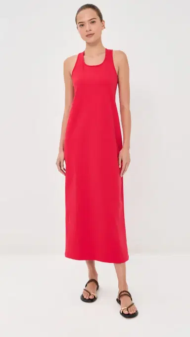 Tibi Compact Ultra Stretch Knit Sleeveless Dress Red 4 | Thumbnail 2 Tibi Compact Ultra Stretch Knit Sleeveless Dress Red 4 | Thumbnail 2