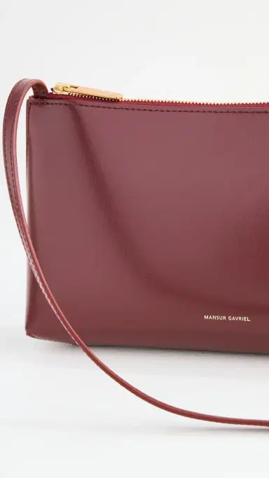 MANSUR GAVRIEL Gaia Shoulder Bag Claret One Size | Thumbnail 5 MANSUR GAVRIEL Gaia Shoulder Bag Claret One Size | Thumbnail 5