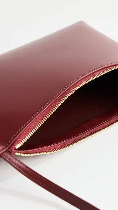 MANSUR GAVRIEL Gaia Shoulder Bag Claret One Size | Thumbnail 6 MANSUR GAVRIEL Gaia Shoulder Bag Claret One Size | Thumbnail 6