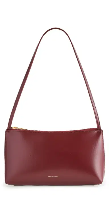 MANSUR GAVRIEL Gaia Shoulder Bag Claret One Size | Thumbnail 1 MANSUR GAVRIEL Gaia Shoulder Bag Claret One Size | Thumbnail 1