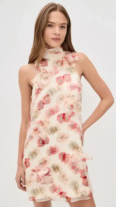 Cinq à Sept Floating Poppies Sylvia Dress gardenia multi | Thumbnail 2 Cinq à Sept Floating Poppies Sylvia Dress gardenia multi | Thumbnail 2