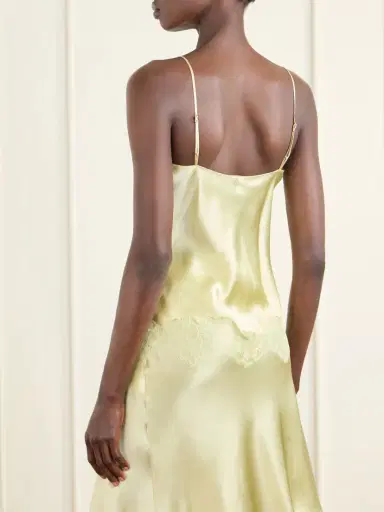 Carine Gilson Lace-trimmed Silk-satin Camisole | Thumbnail 4 Carine Gilson Lace-trimmed Silk-satin Camisole | Thumbnail 4