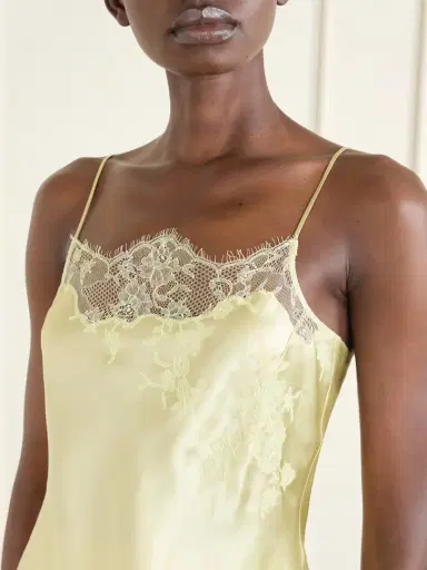 Carine Gilson Lace-trimmed Silk-satin Camisole | Thumbnail 5 Carine Gilson Lace-trimmed Silk-satin Camisole | Thumbnail 5