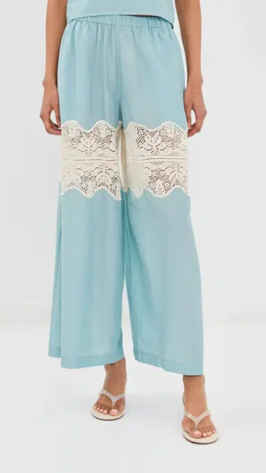 ALIX OF BOHEMIA Margie Sky Prima Lace Pants Light Blue | Thumbnail 3 ALIX OF BOHEMIA Margie Sky Prima Lace Pants Light Blue | Thumbnail 3