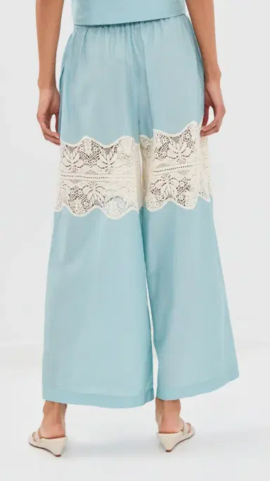 ALIX OF BOHEMIA Margie Sky Prima Lace Pants Light Blue | Thumbnail 4 ALIX OF BOHEMIA Margie Sky Prima Lace Pants Light Blue | Thumbnail 4