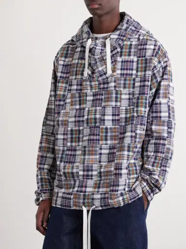 Beams Plus Patchwork Checked Cotton Jacket - Men | Thumbnail 3 Beams Plus Patchwork Checked Cotton Jacket - Men | Thumbnail 3