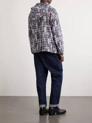 Beams Plus Patchwork Checked Cotton Jacket - Men | Thumbnail 4 Beams Plus Patchwork Checked Cotton Jacket - Men | Thumbnail 4