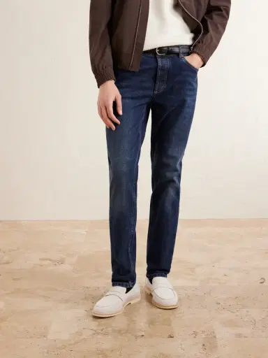 Brunello Cucinelli Suede Penny Loafers - Men | Thumbnail 2 Brunello Cucinelli Suede Penny Loafers - Men | Thumbnail 2