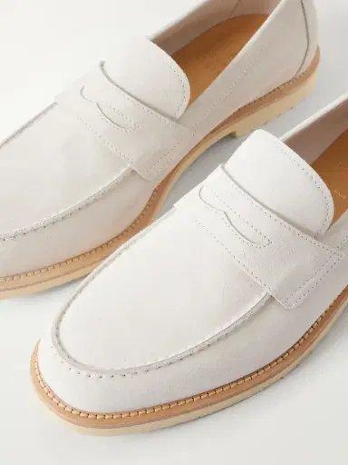 Brunello Cucinelli Suede Penny Loafers - Men | Thumbnail 5 Brunello Cucinelli Suede Penny Loafers - Men | Thumbnail 5
