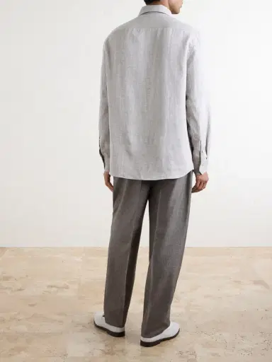 Brunello Cucinelli Hemp, Linen and Cotton-Blend Shirt - Men | Thumbnail 4 Brunello Cucinelli Hemp, Linen and Cotton-Blend Shirt - Men | Thumbnail 4