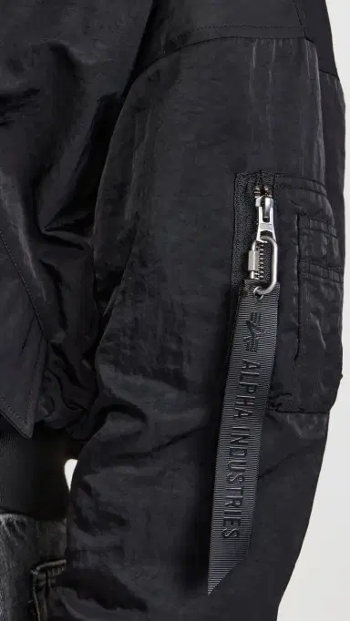 Alpha Industries Shawl Collar Flight Jacket Black | Thumbnail 6 Alpha Industries Shawl Collar Flight Jacket Black | Thumbnail 6
