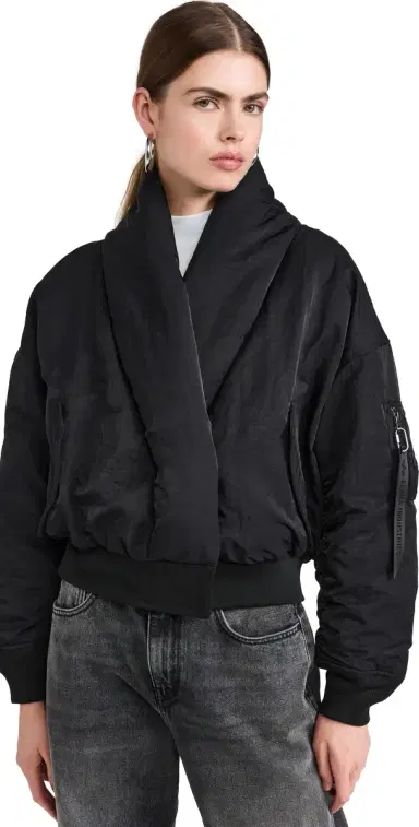 Alpha Industries Shawl Collar Flight Jacket Black | Thumbnail 1 Alpha Industries Shawl Collar Flight Jacket Black | Thumbnail 1