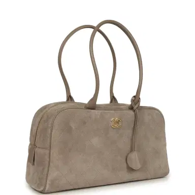 Chanel Chanel Large "Perfect Bowling" Bag Dark Beige Gold Hardware | Thumbnail 2 Chanel Chanel Large "Perfect Bowling" Bag Dark Beige Gold Hardware | Thumbnail 2