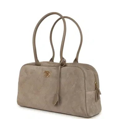 Chanel Chanel Large "Perfect Bowling" Bag Dark Beige Gold Hardware | Thumbnail 5 Chanel Chanel Large "Perfect Bowling" Bag Dark Beige Gold Hardware | Thumbnail 5