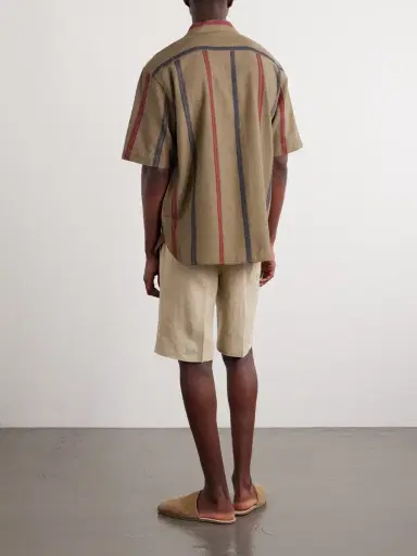 Kardo Ronen Camp-Collar Striped Jacquard-Knit Cotton Shirt - Men | Thumbnail 4 Kardo Ronen Camp-Collar Striped Jacquard-Knit Cotton Shirt - Men | Thumbnail 4