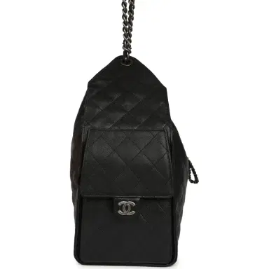 Chanel Chanel Medium 25 Hobo Bag Black Caviar Aged Ruthenium Hardware | Thumbnail 3 Chanel Chanel Medium 25 Hobo Bag Black Caviar Aged Ruthenium Hardware | Thumbnail 3