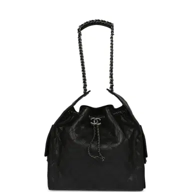 Chanel Chanel Medium 25 Hobo Bag Black Caviar Aged Ruthenium Hardware | Thumbnail 7 Chanel Chanel Medium 25 Hobo Bag Black Caviar Aged Ruthenium Hardware | Thumbnail 7