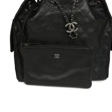 Chanel Chanel Medium 25 Hobo Bag Black Caviar Aged Ruthenium Hardware | Thumbnail 8 Chanel Chanel Medium 25 Hobo Bag Black Caviar Aged Ruthenium Hardware | Thumbnail 8
