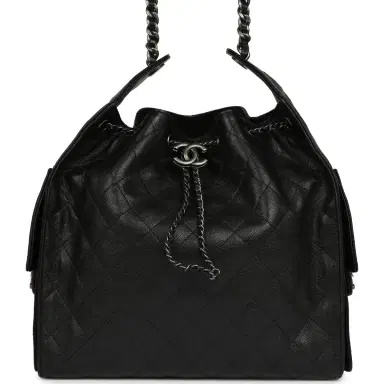 Chanel Chanel Medium 25 Hobo Bag Black Caviar Aged Ruthenium Hardware | Thumbnail 1 Chanel Chanel Medium 25 Hobo Bag Black Caviar Aged Ruthenium Hardware | Thumbnail 1
