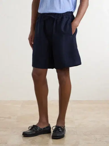 Saman Amel Straight-Leg Linen Drawstring Shorts - Men | Thumbnail 3 Saman Amel Straight-Leg Linen Drawstring Shorts - Men | Thumbnail 3