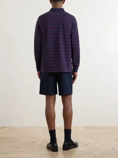 Noah Striped Cotton-Piqué Polo Shirt - Men | Thumbnail 4 Noah Striped Cotton-Piqué Polo Shirt - Men | Thumbnail 4