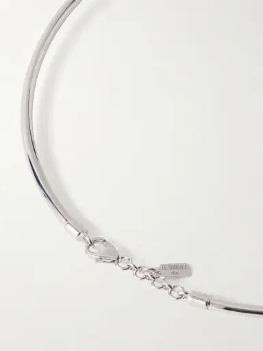 Le Sundial Nocturne Silver, Spinel And Onyx Choker | Thumbnail 3 Le Sundial Nocturne Silver, Spinel And Onyx Choker | Thumbnail 3