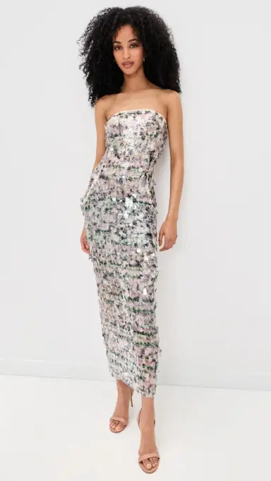 Paris Georgia Audrey Sequin Dress Pink/Green ulti | Thumbnail 2 Paris Georgia Audrey Sequin Dress Pink/Green ulti | Thumbnail 2