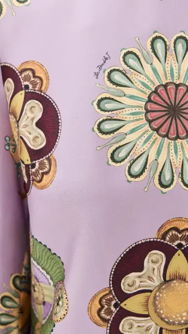La DoubleJ upremes wing ilk Twill Mini Dress Dusty Pink | Thumbnail 6 La DoubleJ upremes wing ilk Twill Mini Dress Dusty Pink | Thumbnail 6