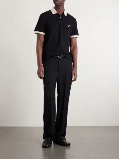 Valentino Garavani VGold Cotton-Piqué Polo Shirt - Men | Thumbnail 2 Valentino Garavani VGold Cotton-Piqué Polo Shirt - Men | Thumbnail 2