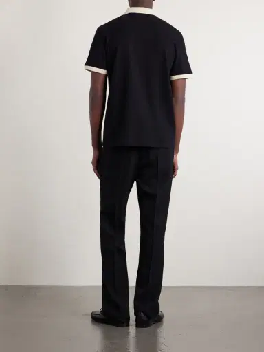 Valentino Garavani VGold Cotton-Piqué Polo Shirt - Men | Thumbnail 4 Valentino Garavani VGold Cotton-Piqué Polo Shirt - Men | Thumbnail 4