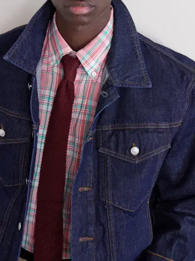 Drake's Checked Cotton Shirt - Men | Thumbnail 6 Drake's Checked Cotton Shirt - Men | Thumbnail 6