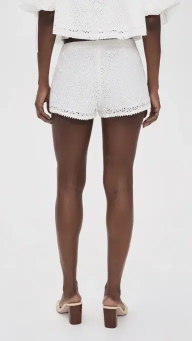 For Love & Lemons Willa Eyelet Shorts White | Thumbnail 3 For Love & Lemons Willa Eyelet Shorts White | Thumbnail 3