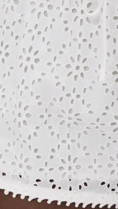 For Love & Lemons Willa Eyelet Shorts White | Thumbnail 6 For Love & Lemons Willa Eyelet Shorts White | Thumbnail 6
