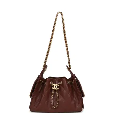 Chanel Chanel Mini 25 Hobo Bag Brown Caviar Antique Gold Hardware | Thumbnail 7 Chanel Chanel Mini 25 Hobo Bag Brown Caviar Antique Gold Hardware | Thumbnail 7
