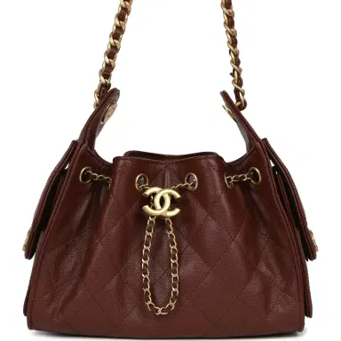 Chanel Chanel Mini 25 Hobo Bag Brown Caviar Antique Gold Hardware | Thumbnail 1 Chanel Chanel Mini 25 Hobo Bag Brown Caviar Antique Gold Hardware | Thumbnail 1