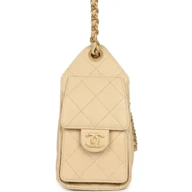Chanel Chanel Mini 25 Hobo Bag Light Beige Caviar Antique Gold Hardware | Thumbnail 3 Chanel Chanel Mini 25 Hobo Bag Light Beige Caviar Antique Gold Hardware | Thumbnail 3