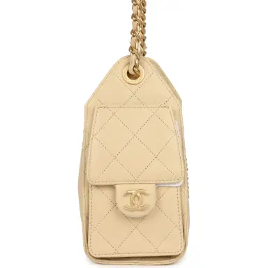 Chanel Chanel Mini 25 Hobo Bag Light Beige Caviar Antique Gold Hardware | Thumbnail 3 Chanel Chanel Mini 25 Hobo Bag Light Beige Caviar Antique Gold Hardware | Thumbnail 3