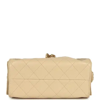 Chanel Chanel Mini 25 Hobo Bag Light Beige Caviar Antique Gold Hardware | Thumbnail 6 Chanel Chanel Mini 25 Hobo Bag Light Beige Caviar Antique Gold Hardware | Thumbnail 6