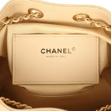 Chanel Chanel Mini 25 Hobo Bag Light Beige Caviar Antique Gold Hardware | Thumbnail 9 Chanel Chanel Mini 25 Hobo Bag Light Beige Caviar Antique Gold Hardware | Thumbnail 9