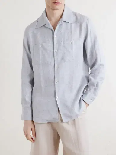 Brunello Cucinelli Hemp, Linen and Cotton-Blend Shirt - Men | Thumbnail 3 Brunello Cucinelli Hemp, Linen and Cotton-Blend Shirt - Men | Thumbnail 3