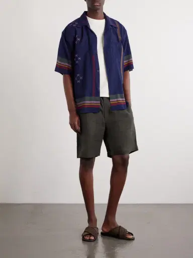 Kardo Rohit Camp-Collar Striped Cotton Shirt - Men | Thumbnail 2 Kardo Rohit Camp-Collar Striped Cotton Shirt - Men | Thumbnail 2